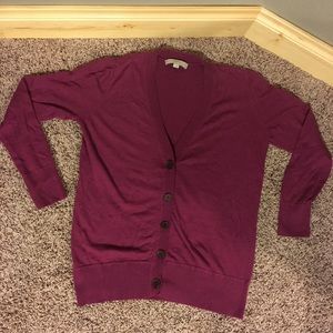 LOFT button cardigan